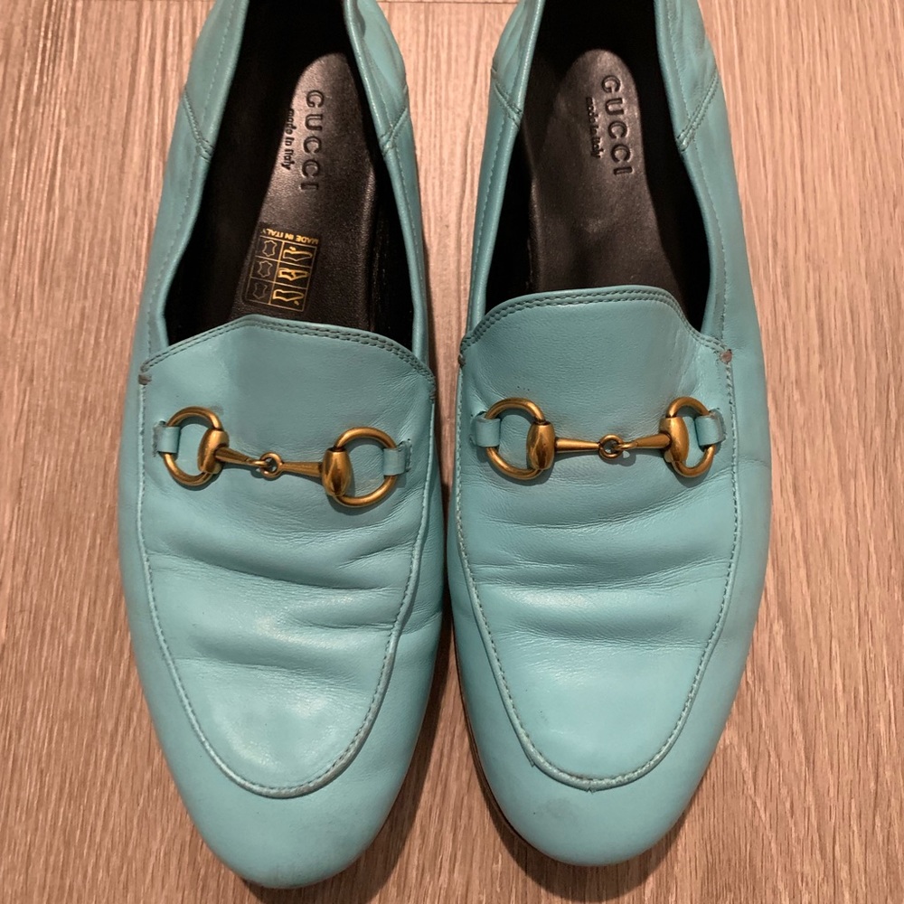 Gucci Brixton Loafers - Turquoise